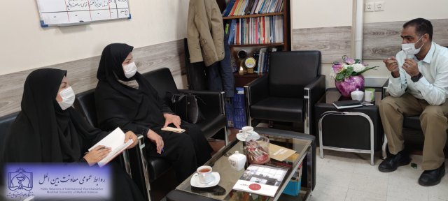 جلسه هم اندیشی معاون بین الملل دانشگاه با رییس دانشکده پرستاری و مامایی 