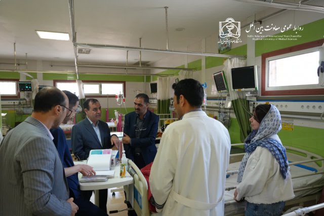 بازدید نوروزی معاون بین الملل دانشگاه از بیمارستان اکبر 1403/12/30
