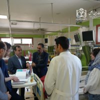 بازدید نوروزی معاون بین الملل دانشگاه از بیمارستان اکبر 1403/12/30