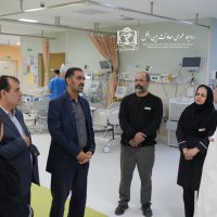 بازدید نوروزی معاون بین الملل دانشگاه از بیمارستان اکبر 1403/12/30