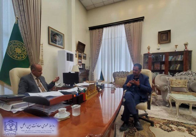 بازدید معاون بین الملل دانشگاه علوم پزشکی مشهد از دانشگاه های شهر کربلا  1402/05/19