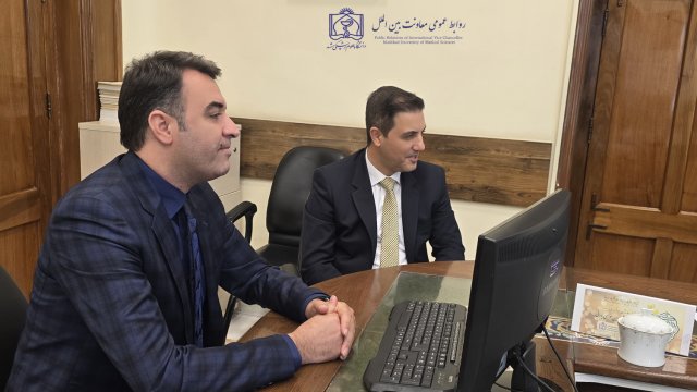 دیدار رئیس و معاون بین الملل دانشگاه با سرکنسول عراق 1404/06/08
