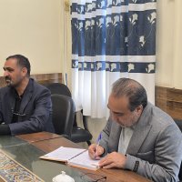 دیدار رئیس و معاون بین الملل دانشگاه با سرکنسول عراق 1404/06/08