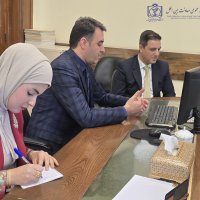 دیدار رئیس و معاون بین الملل دانشگاه با سرکنسول عراق 1404/06/08