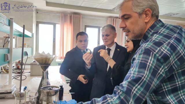 بازدید روسای دانشگاه مراد قاری اف ترکمنستان از دانشکده داروسازی 1403/4/14