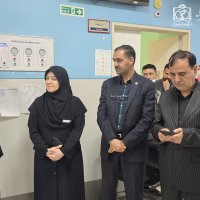 بازدید معاون بین الملل دانشگاه از بیمارستان قائم (عج) 14034/01/04