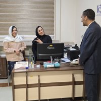 حضور معاون بین الملل در واحدهای ستادی جهت تبریک روز کارمند 1404/06/04