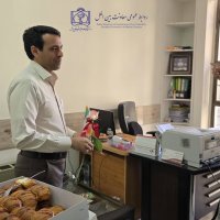 حضور معاون بین الملل در واحدهای ستادی جهت تبریک روز کارمند 1404/06/04