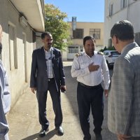 حضور معاون بین الملل در واحدهای ستادی جهت تبریک روز کارمند 1404/06/04