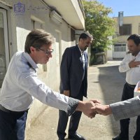 حضور معاون بین الملل در واحدهای ستادی جهت تبریک روز کارمند 1404/06/04