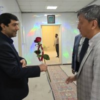 حضور معاون بین الملل در واحدهای ستادی جهت تبریک روز کارمند 1404/06/04