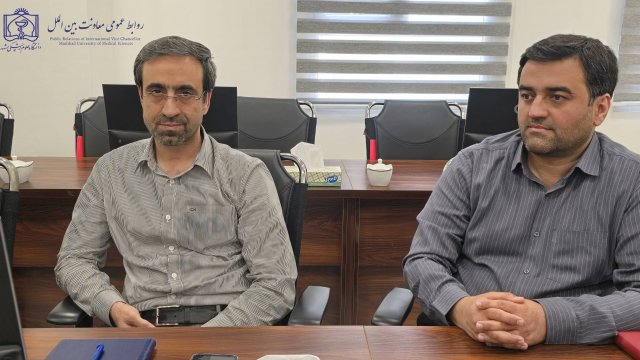 بازدید معاون بین الملل دانشگاه از پژوهشگاه علوم پزشکی شهید رئیسی 1404/05/18