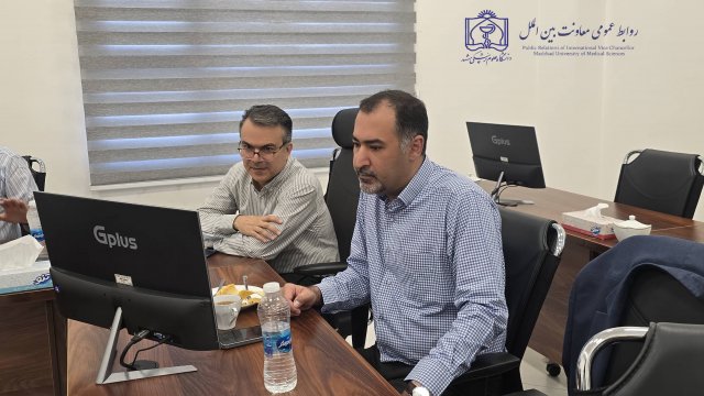 بازدید معاون بین الملل دانشگاه از پژوهشگاه علوم پزشکی شهید رئیسی 1404/05/18
