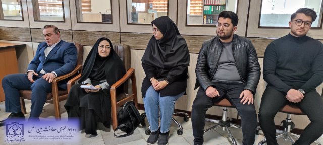 بازدید معاون بین الملل به همراه تیم بین الملل از محل ثبت نام و پذیرش دانشجویان خارجی 1402/07/25