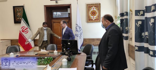 دیدار رییس دانشگاه به همراه معاون بین الملل با سفیر فوق العاده و نماینده تام الاختیار ایران در ترکمنستان